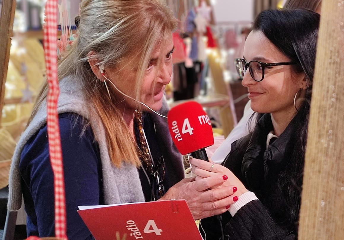 Diversos mitjans de comunicació van visitar el Christmas Market Solidari