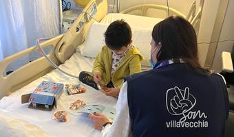 Voluntariat hospitalari de la Fundació Villavecchia a Sant Pau