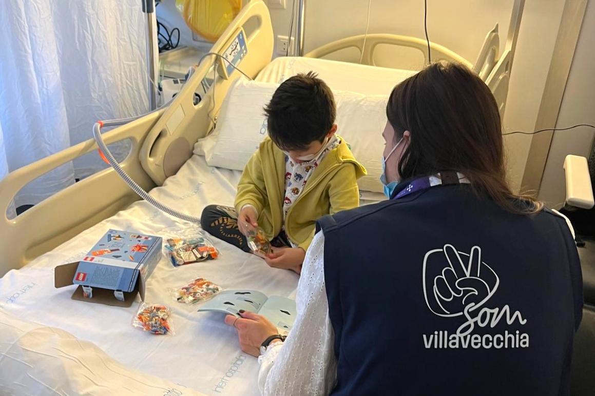 Voluntariat hospitalari de la Fundació Villavecchia a Sant Pau